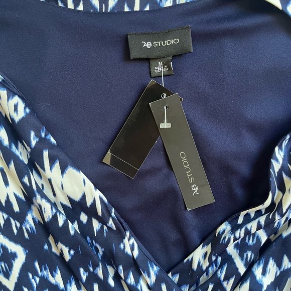 NWT Abstract Print Pullover Belted Dress Leggings Year Around Super Comfy Dress - Picture 10 of 10